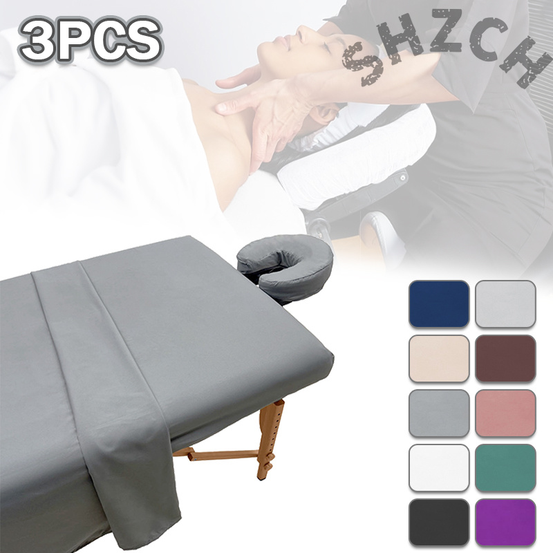 Spa Wellness Locations - 185x80cm Massage Table Cover Set Solid