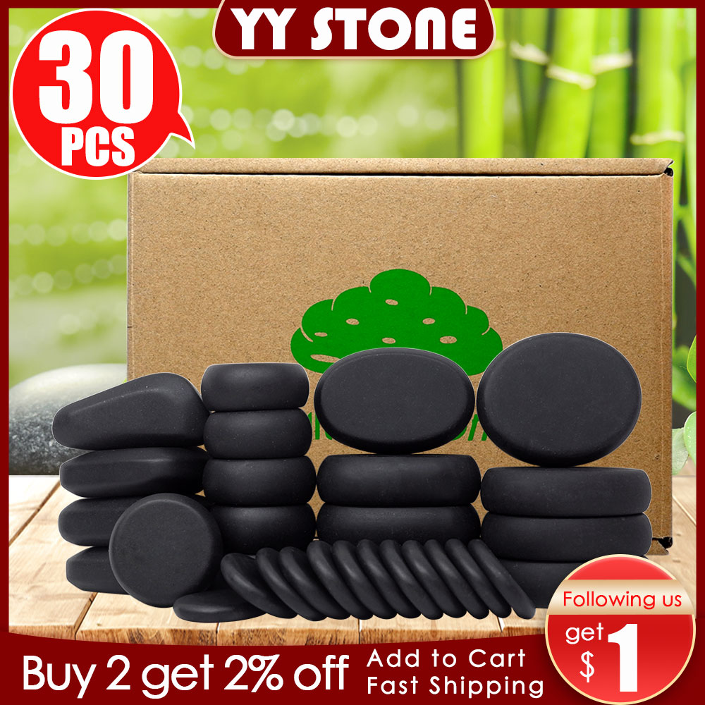 Spa Wellness Locations - Tontin 30pcs/set Hot Stone Massage Set