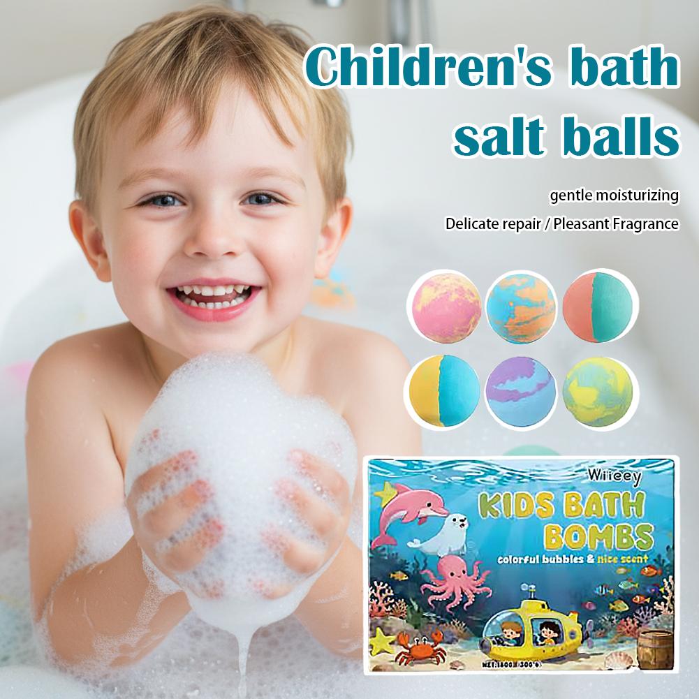 6Pcs Kids Bubble Bath Bombs Se - Relax - Spa & Wellness review and price