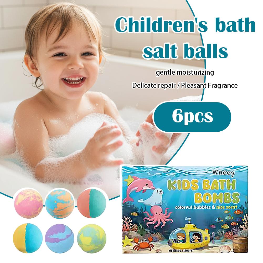 6Pcs Kids Bubble Bath Bombs Se - Relax - Spa & Wellness review and price