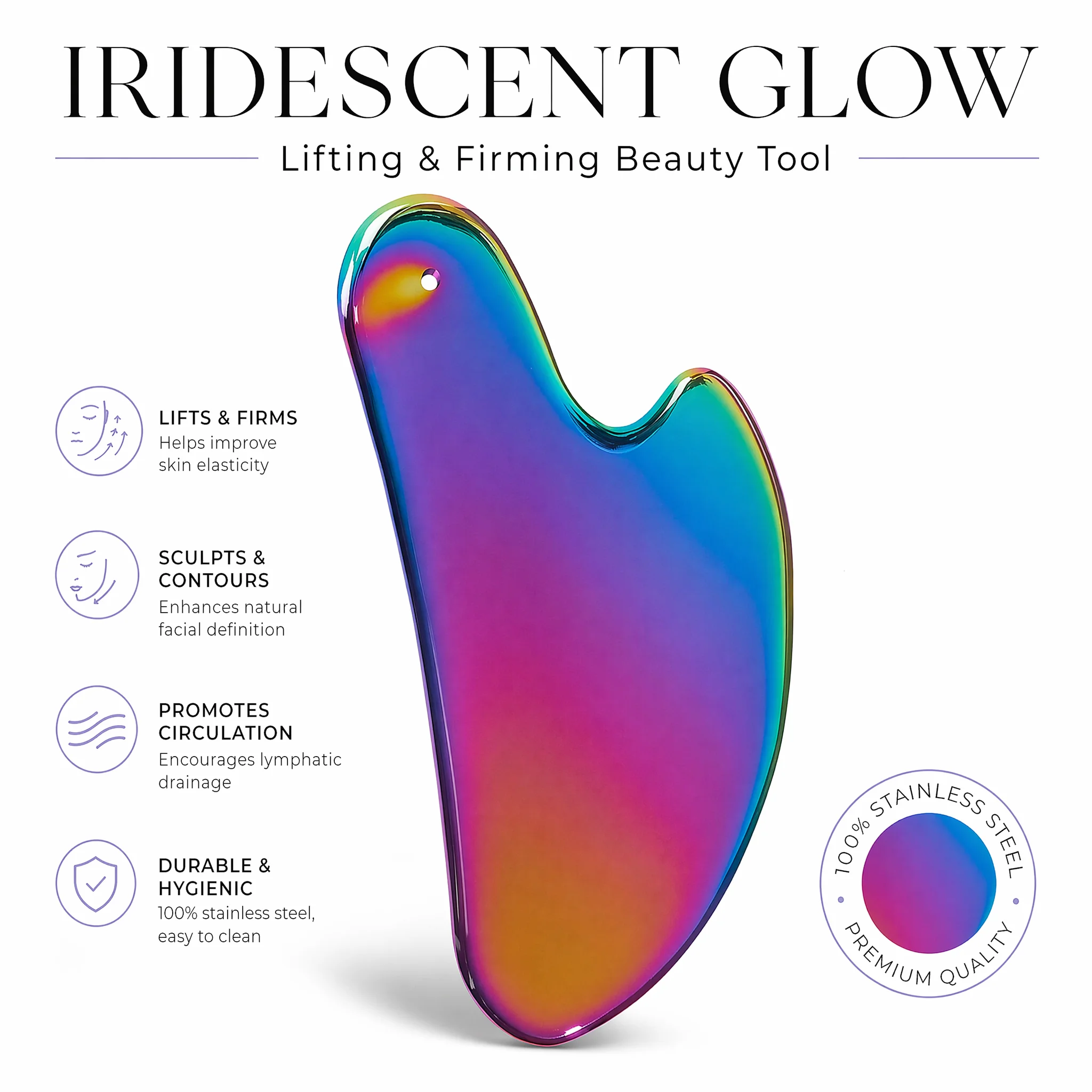 1Pcs Stainless Steel Gua Sha B - Relax - Spa & Wellness review and price