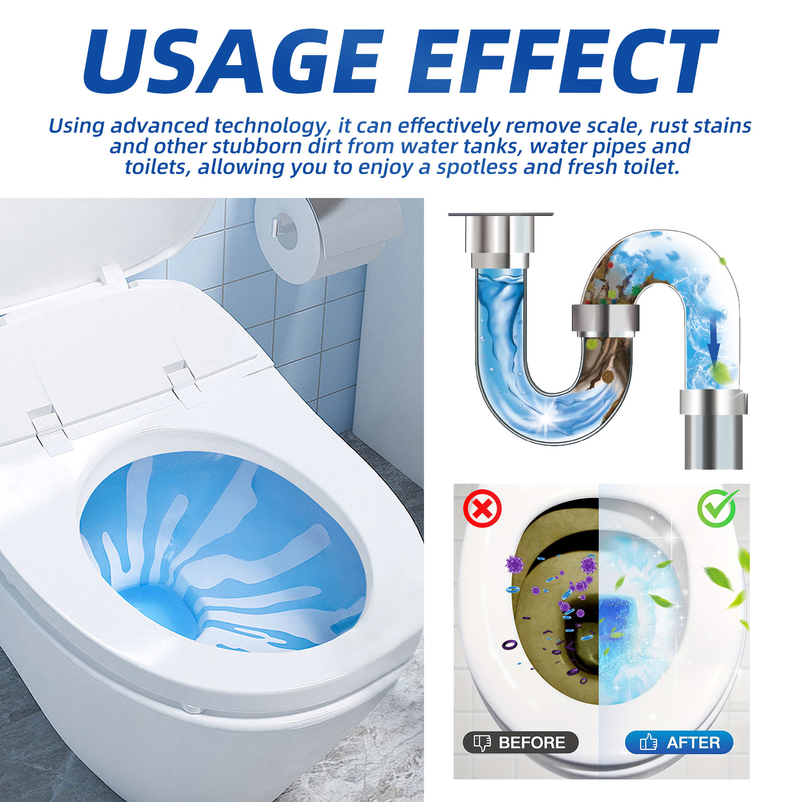 Toilet Bowl Cleaner Blocks Blu - Shower Steamer Tablet review and price