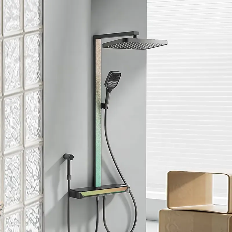 Brass Digital Waterfall Shower - Spa & Wellness Hotel Fitak * * * * review and price