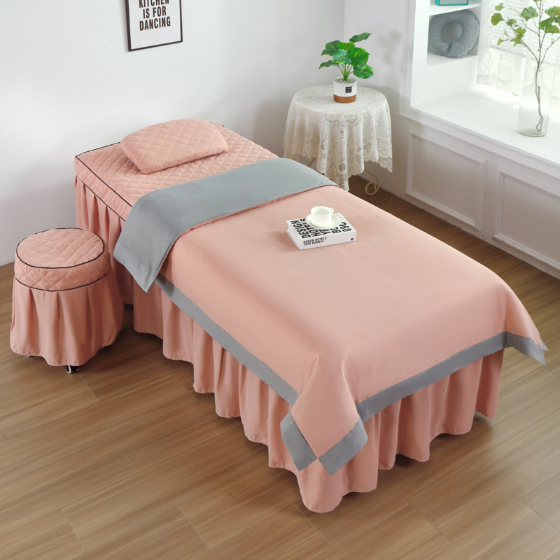 4pcs Rose Beauty Salon Bedding - Spa Wellness Locations review and price