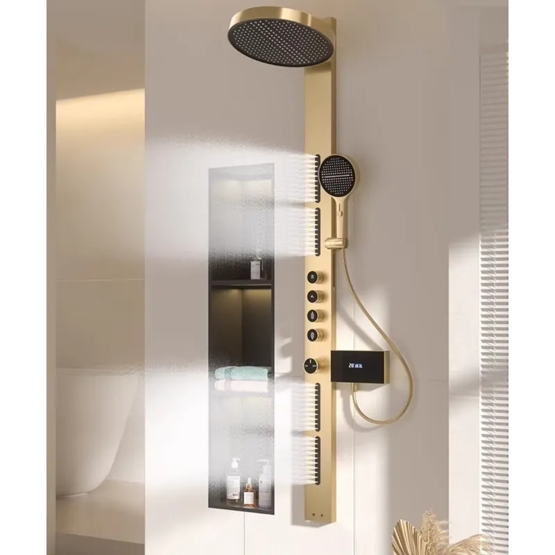Brass Rainfall Shower Panel Se - Spa & Wellness Hotel Fitak * * * * review and price