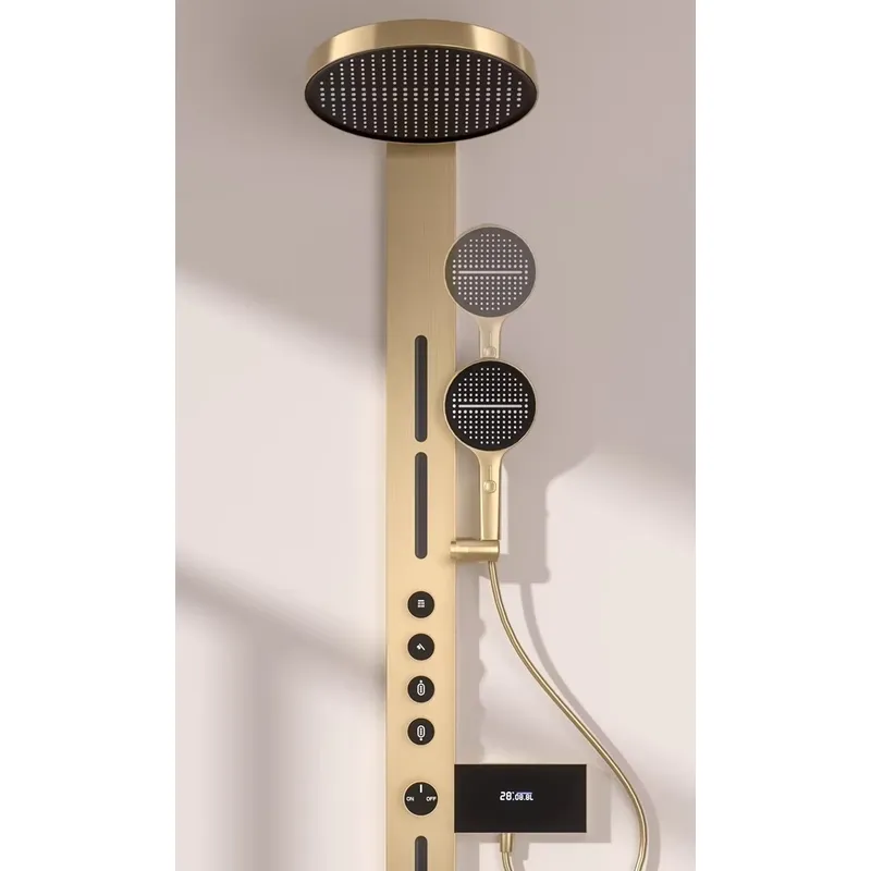 Brass Rainfall Shower Panel Se - Spa & Wellness Hotel Fitak * * * * review and price
